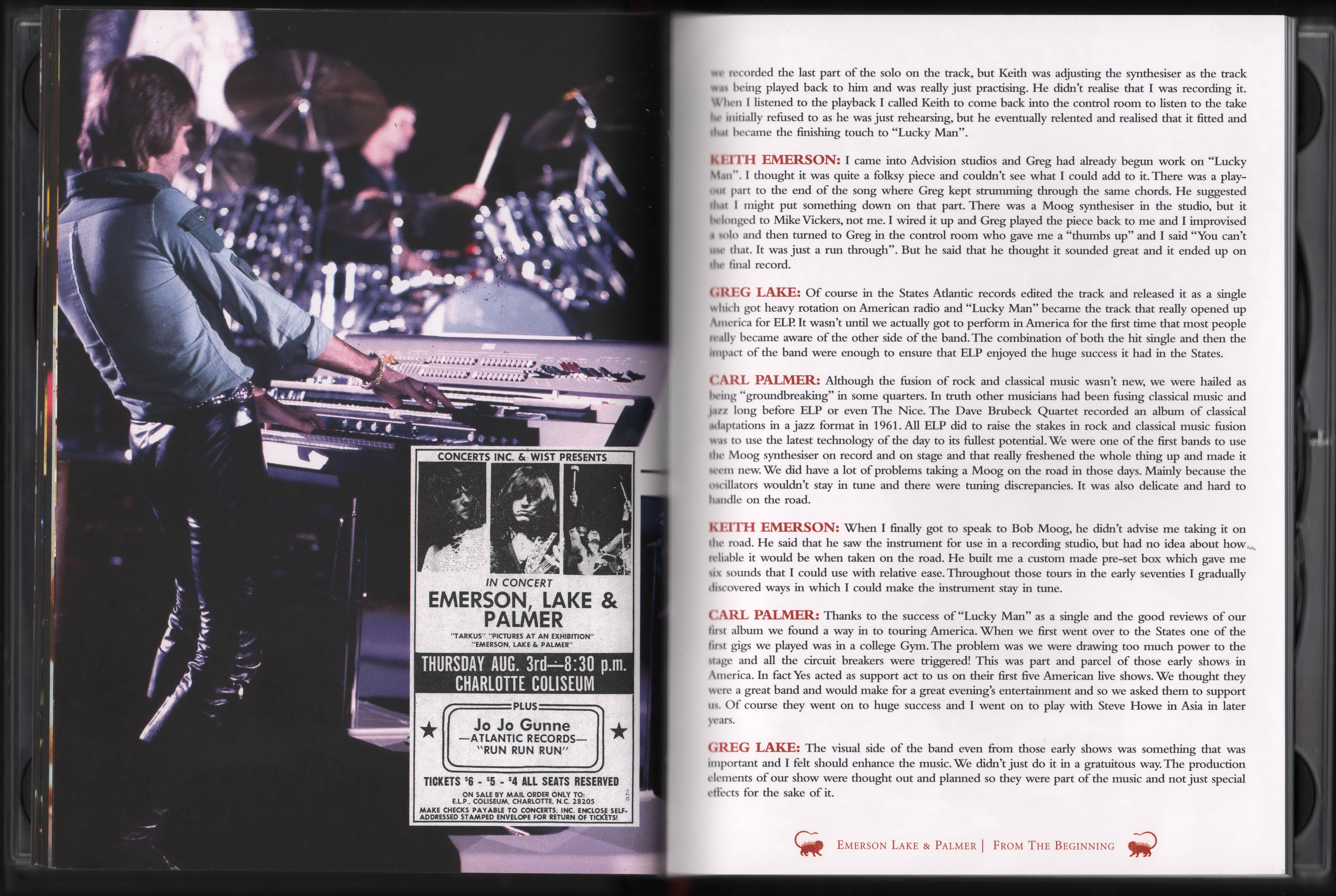 Emerson, Lake and Palmer From the Beginning [Booklet11 aus]